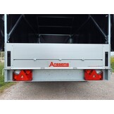 Anssems GT 750 bakwagen - 750 kg bruto laadvermogen - 251x126 cm laadoppervlak - ongeremd - inclusief voorgemonteerde huif