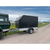 Anssems GT 750 bakwagen - 750 kg bruto laadvermogen - 251x126 cm laadoppervlak - ongeremd - inclusief voorgemonteerde huif