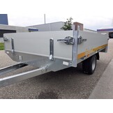 Ongeremde Eduard Plateauwagen - 250x145 cm - 750 kg ongeremde plateauwagen - 56 cm laadvloerhoogte - 195/55R10