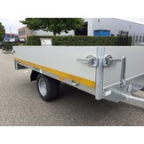 Ongeremde Eduard Plateauwagen - 250x145 cm - 750 kg ongeremde plateauwagen - 56 cm laadvloerhoogte - 195/55R10