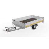 Geremde Eduard Multitransporter - 256x150 cm - 1350 kg bruto laadvermogen - 56 cm laadvloerhoogte - 30 cm borden - inclusief oprijplaten