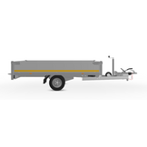 Geremde Eduard Multitransporter - 256x150 cm - 1350 kg bruto laadvermogen - 56 cm laadvloerhoogte - 30 cm borden - inclusief oprijplaten