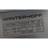 Winterhoff WW150VF  - koker 60 mm - 1500 kg - ongeremd - V-dissel
