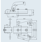 Winterhoff WW150VF  - koker 60 mm - 1500 kg - ongeremd - V-dissel