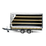 Geremde Eduard Multitransporter - 456x220 3000 kg bruto laadvermogen - 56 cm laadvloerhoogte - 30 cm borden - inclusief oprijplaten