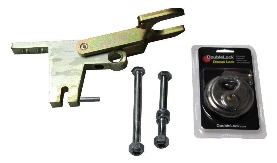 DoubleLock A60 Fixed Lock - onderbouw koppelingsslot voor ongeremde koppelingen - 2x verticaal M12