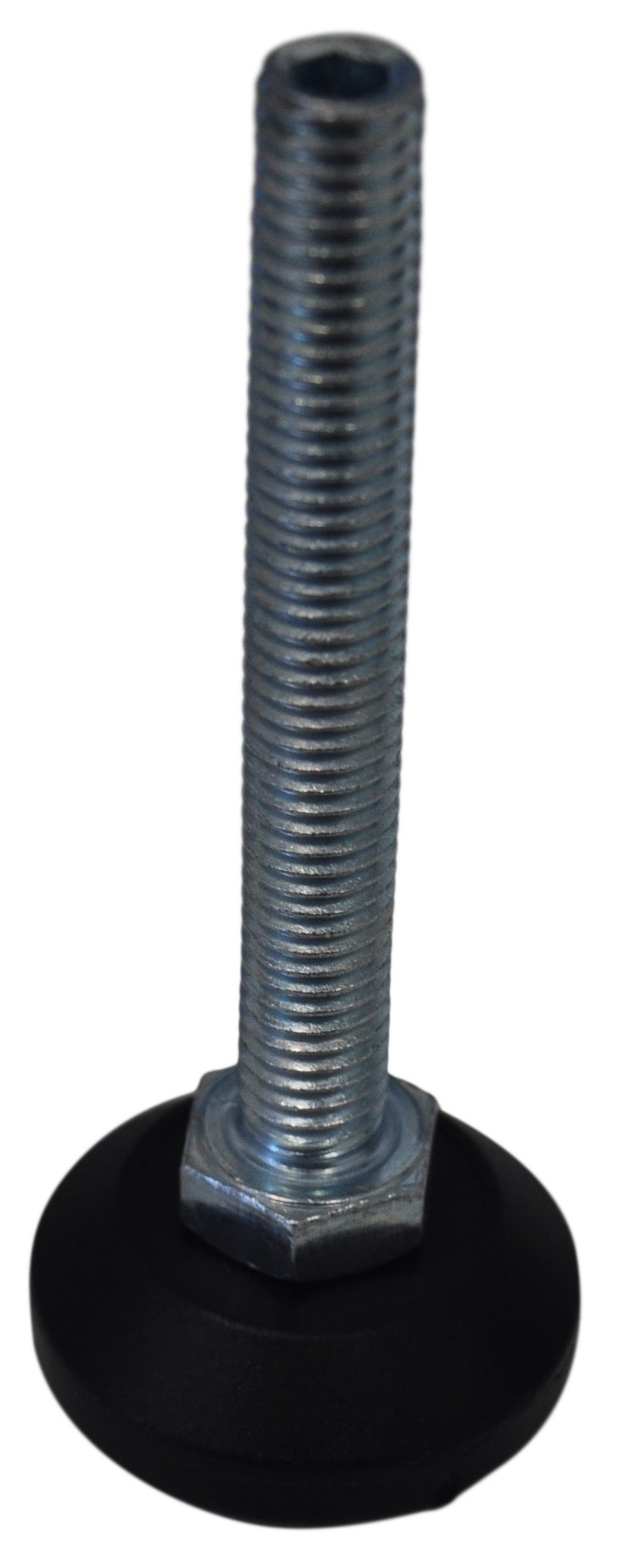 Draaibare stelvoet 30 mm - M8x60 mm met binnenzeskant