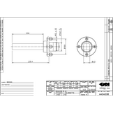 Ongeremde naaf met aseind - 4x100 - aseind 40x200 mm
