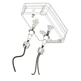 Radex 2900 Links 180x240x60 mm - verticale montage - voorzien van 5-polige Radex connector aansluiting