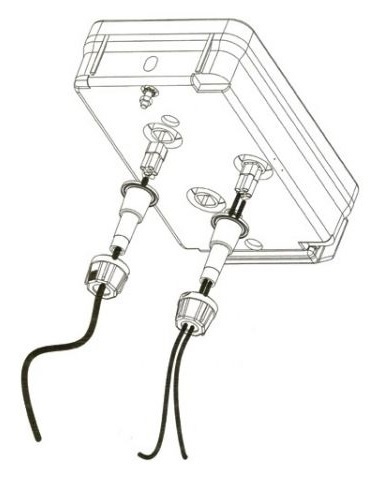 Radex 2900 Links 180x240x60 mm - verticale montage - voorzien van 5-polige Radex connector aansluiting