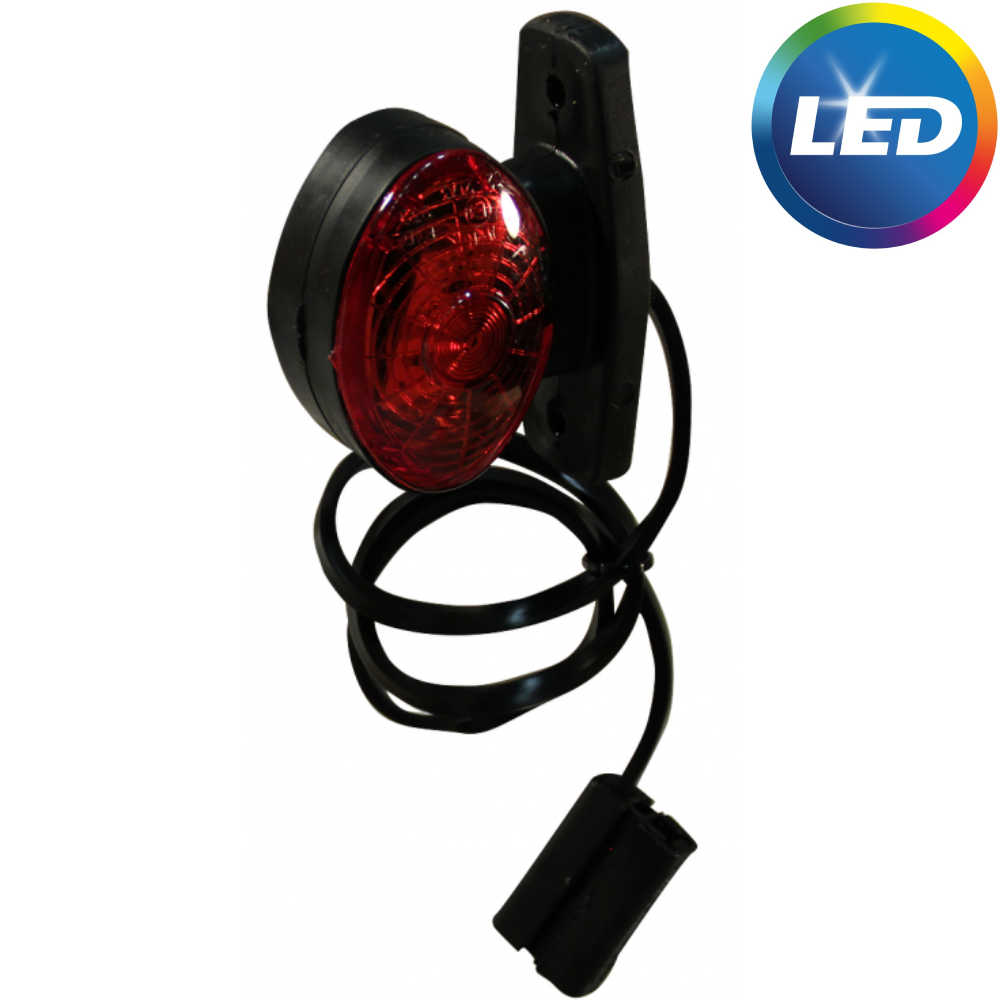 Radex 935 markeringslamp/contourlamp - rood/wit - LED - voorzien van 500 mm platte kabel/Quick connector aansluiting