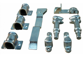 Draaistangsluiting - links - verzinkt - Ø22 mm stang