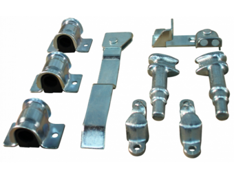 Draaistangsluiting - links - verzinkt - Ø22 mm stang