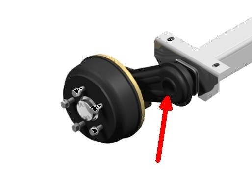 Knott steun voor schokbrekers - schroefbaar