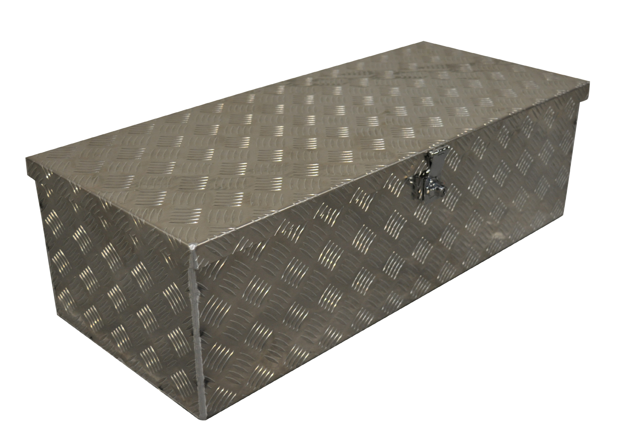 Traanplaat aluminium disselkist/gereedschapkist  760x300x235 mm - inclusief geïntegreerd cilinderslot