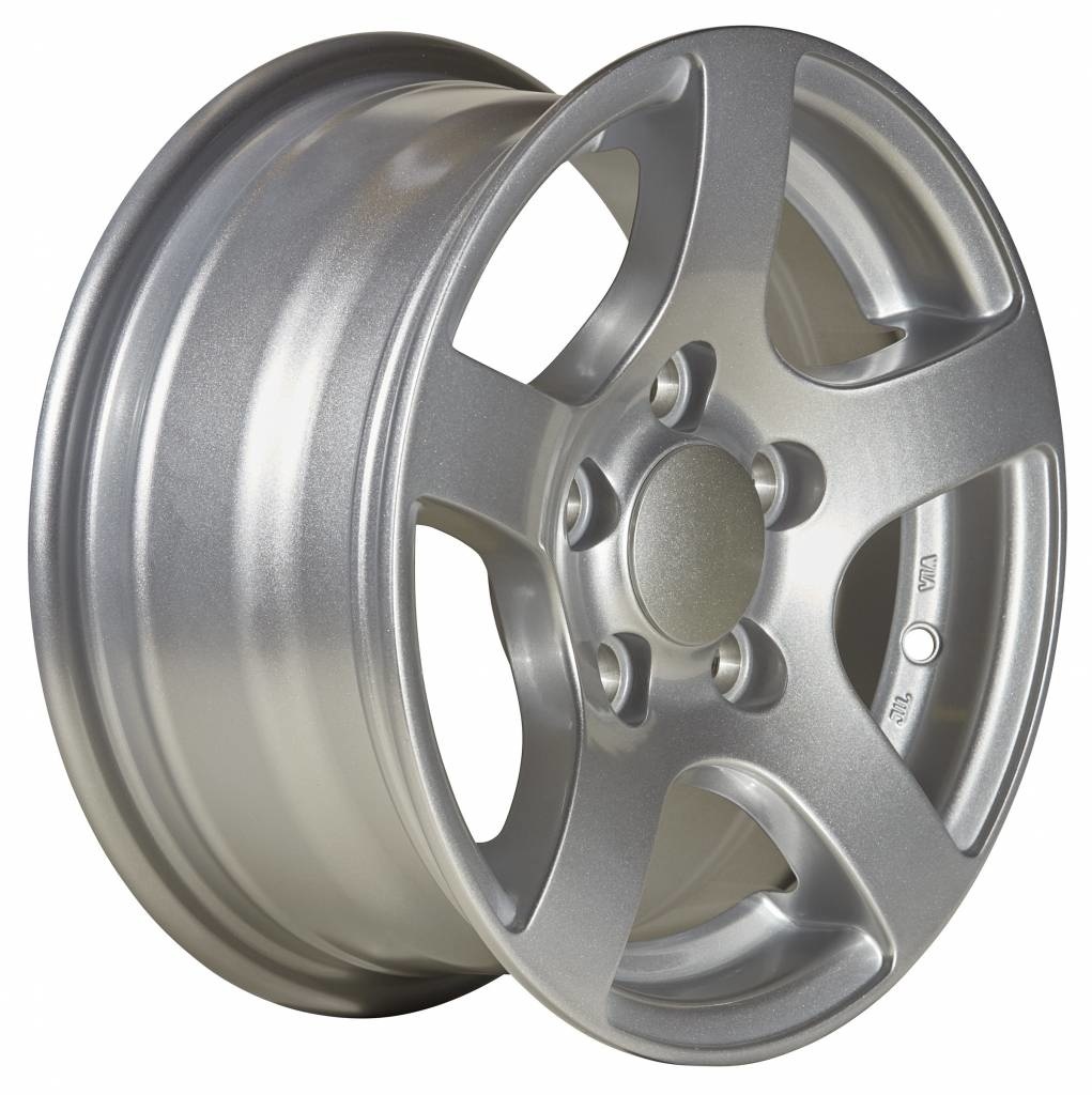 Losse 13 inch lichtmetalen velg voor aanhangwagens - 5Jx13 (5x112) 750 kg - ET30 - zilver