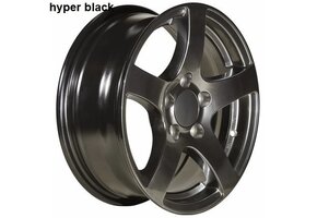 Losse lichtmetalen velg (mat zwart) 5.5Jx14 (5x112) 900 kg ET30