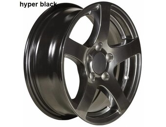 Losse lichtmetalen velg 6Jx15 (5x112) 900kg ET30 - mat zwart