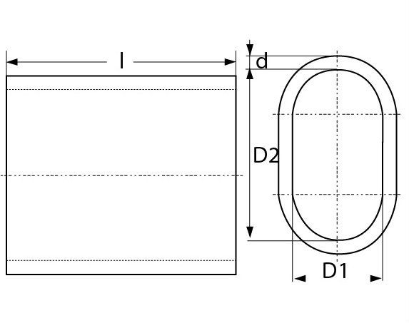 Aluminium klemkous voor 8 mm staaldraad