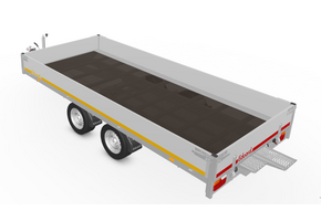 406x180 cm - 3000 kg - 30 cm borden + oprijpl.