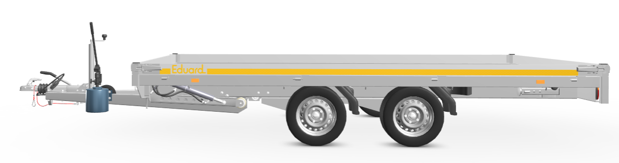 Kantelbare Eduard Autotransporter - 406x200 cm - 3000 kg - 63 cm laadvloerhoogte