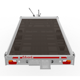Kantelbare Eduard Autotransporter - 406x200 cm - 3000 kg - 63 cm laadvloerhoogte