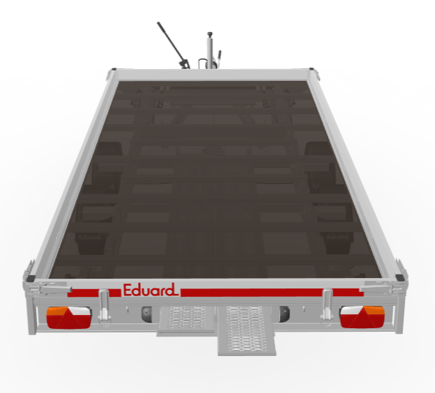 Kantelbare Eduard Autotransporter - 406x200 cm - 3000 kg - 63 cm laadvloerhoogte