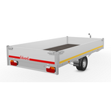 Geremde Eduard plateauwagen 310x160 cm - 1500 kg bruto laadvermogen - 56 cm laadvloerhoogte - 30 cm borden