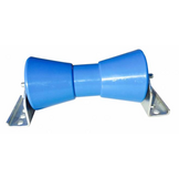 200x85 mm kielrol set - blauw - compleet op steun