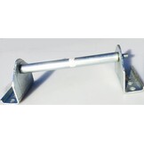 200x85 mm kielrol set - blauw - compleet op steun