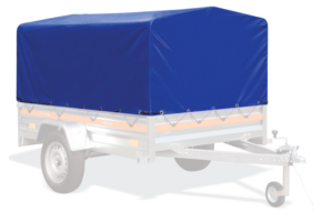 263x125x80 cm huif compleet - blauw