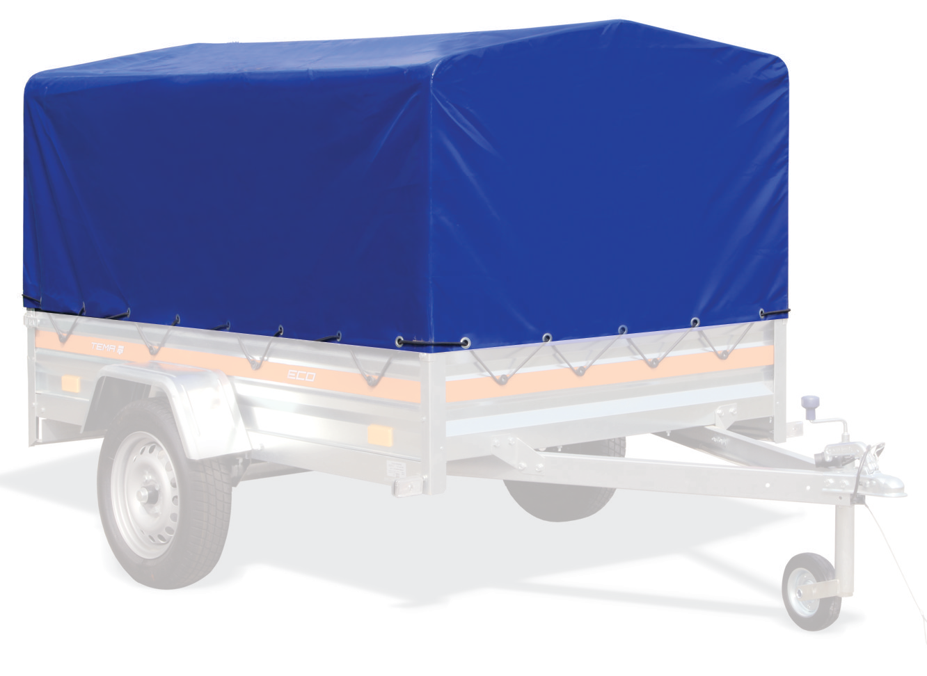 263x125x80 cm huif compleet voor Temared 2612 - blauw