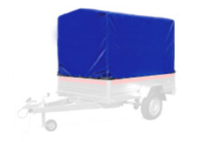 263x125x110 cm huif compleet - blauw