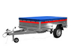 Temared vlakzeil - 263x125 cm - grijs