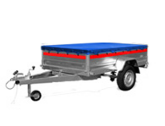 Temared vlakzeil - 263x125 cm - grijs