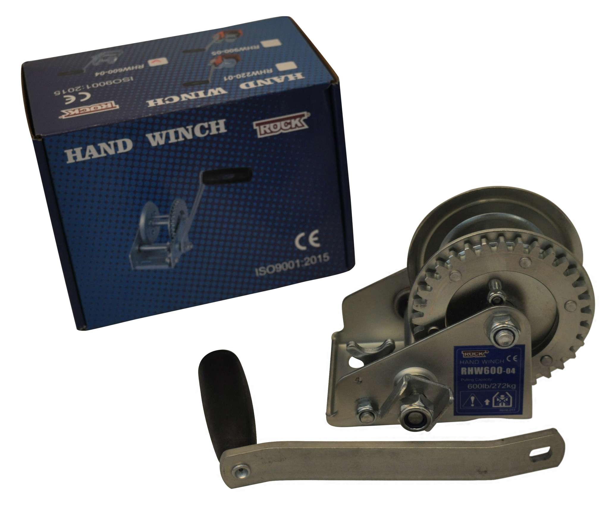 Handlier ongeremd 272 kg overbrenging 3.2:1