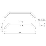 De Haan THMAQ 26150 - aluminium traanplaat spatbord
