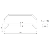 De Haan THMAQ 22155 - aluminium traanplaat spatbord