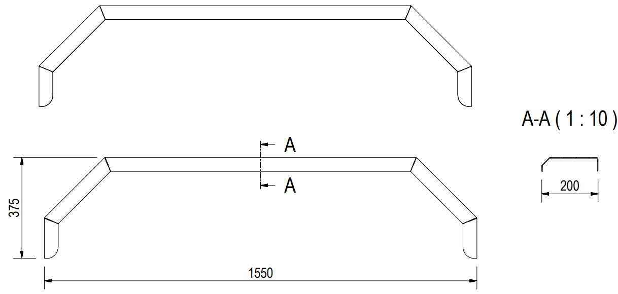 De Haan THMAQ 20155 - aluminium traanplaat spatbord