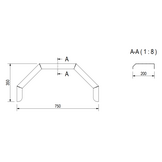 De Haan HMAQ 2075 - aluminium traanplaat spatbord