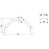 De Haan HMAQ 2280 - aluminium traanplaat spatbord