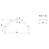 De Haan HMAQ 2475 - aluminium traanplaat spatbord