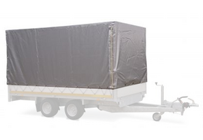 Huif compleet 230x145 - diverse hoogtes - grijs