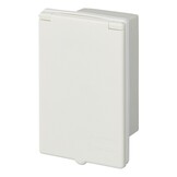 CEE inbouwstekker - rechthoekig - 160x100 mm - wit