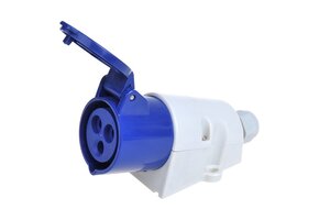 CEE wandcontactdoos - opbouw