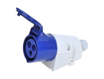 CEE wandcontactdoos - opbouw