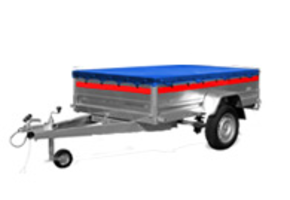 Temared vlakzeil - 205x125 cm - blauw