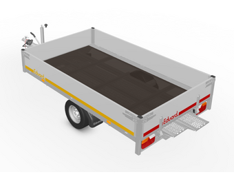 256X150 cm - 1500 kg - 30 cm borden + oprijpl.