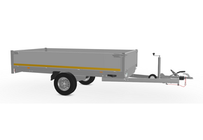 310x160 cm - 1350 kg - 40 cm borden - geremd