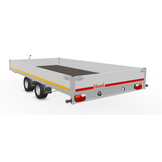 Geremde Eduard plateauwagen 406x220 cm - 3000 kg bruto laadvermogen - 56 cm laadvloerhoogte - 30 cm borden